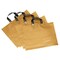 60 Pack Gold Plastic Shopping Bags for Small Business, 16x12 Boutique Merchandise Bags with Handles for Retail
